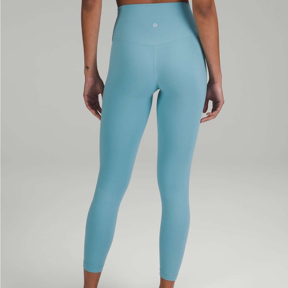 Brand new lululemon align high rise pant  25” in tidal teal